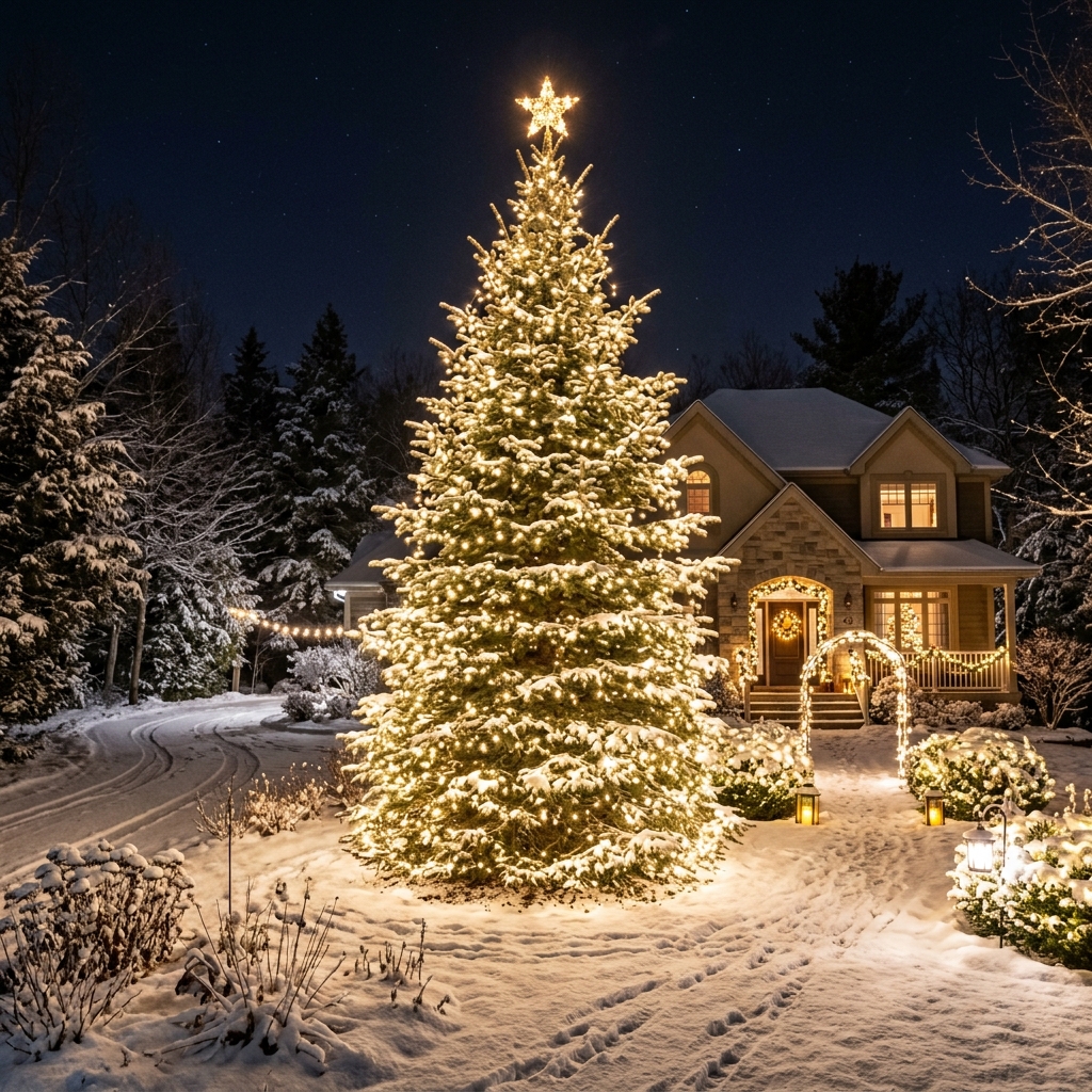 Grand Fir Wrap Holiday Tree Lighting