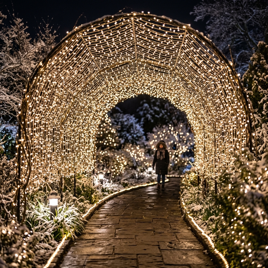 Pathway Canopy Holiday Fairy Lights